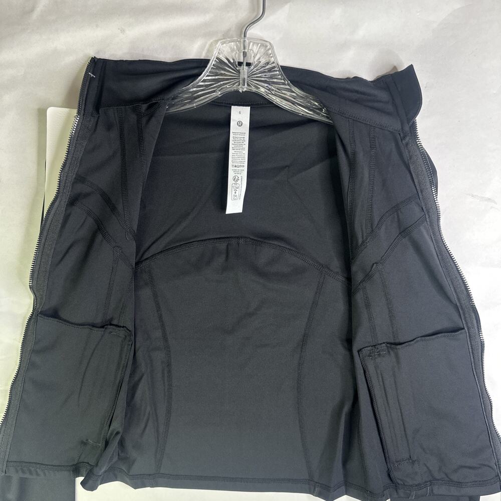 Lululemon Define Jacket Nulu Black and Gold Zippers Size 6 New With Tags - Picture 10 of 16